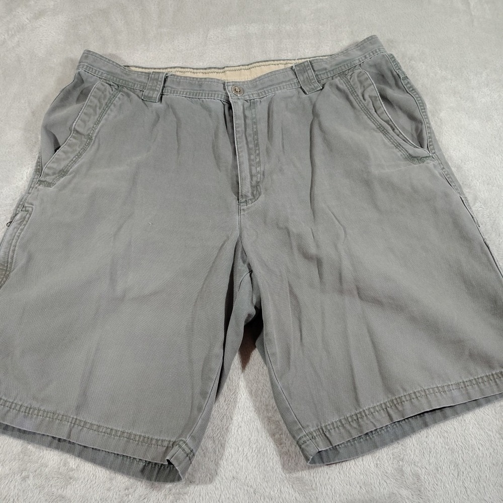 Columbia Shorts Men 40/10 Khaki Green/Gray Omni Shield Outdoor Utility Durable